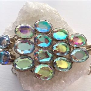 Rainbow Fire Quartz Sterling Bracelet